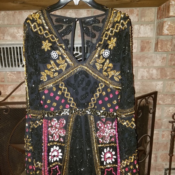 River Island Other - River Island Embellished Kimono Sleeve Playsuit